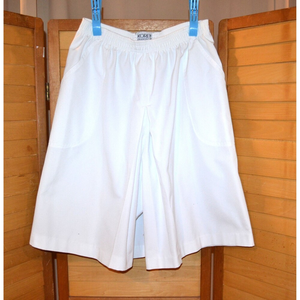 Vintage Preppy Scooter Skort  Culotte  White